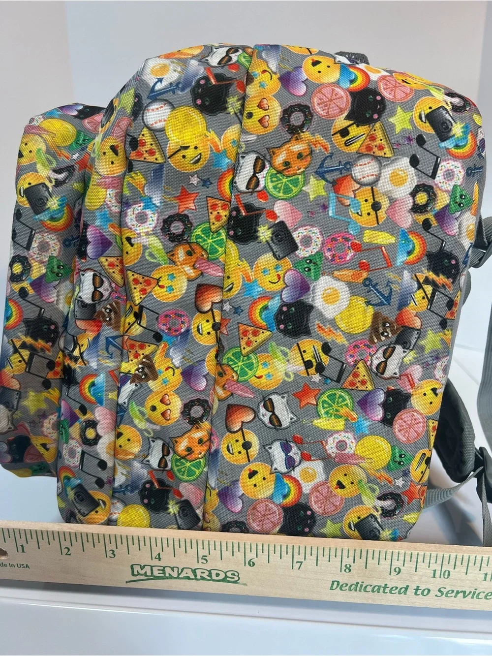 Jansport Trans Fun Bright Large Multicolor Emoji Print Backpack.